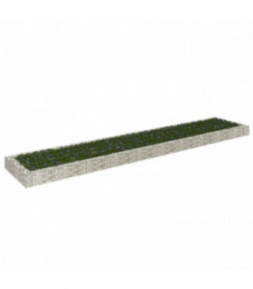 Gabion Raised Bed Galvanised Steel 500x100x20 cm