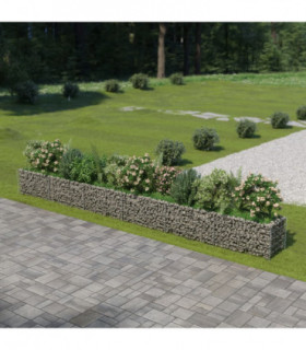 Gabion Raised Bed Galvanised Steel 540x50x50 cm