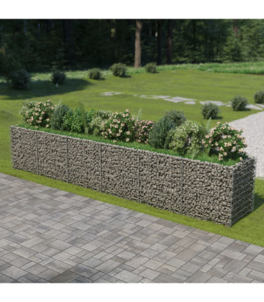 Gabion Raised Bed Galvanised Steel 540x90x100 cm
