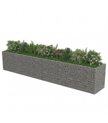 Gabion Raised Bed Galvanised Steel 540x90x100 cm