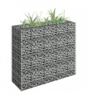 Gabion Raised Bed Galvanised Steel 90x30x90 cm