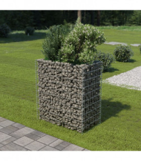 Gabion Raised Bed Galvanised Steel 90x50x100 cm