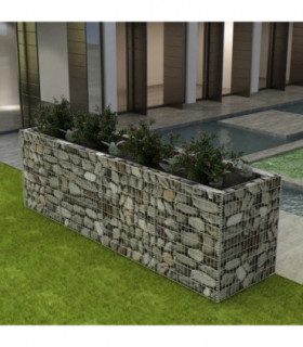 Gabion Raised Bed Steel 360x90x100 cm