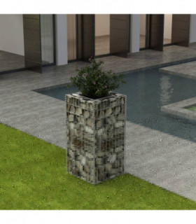 Gabion Raised Bed Steel 50x50x100 cm