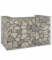 Gabion Wall for Garbage Bins Galvanised Steel 180x100x110 cm