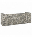 Gabion Wall for Garbage Bins Galvanised Steel 325x100x110 cm