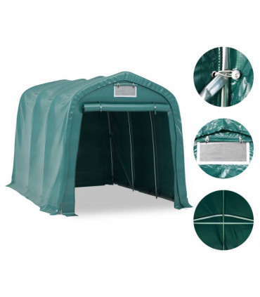 Garage Tent PVC 2.4x3.6 m Green