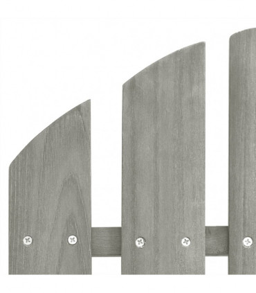 Garden Adirondack Chair Solid Fir Wood Grey