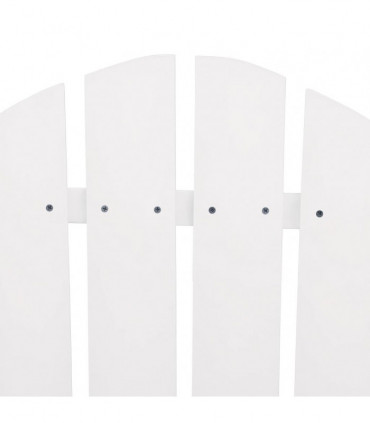 Garden Adirondack Chair Solid Fir Wood White