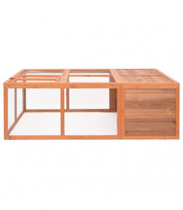 Garden Animal Cage 150x100x50 cm Solid Firwood