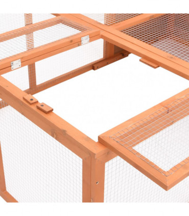 Garden Animal Cage 150x100x50 cm Solid Firwood