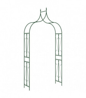 Garden Arch Dark Green 120x38x258 cm Iron