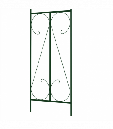 Garden Arch Dark Green 120x38x258 cm Iron