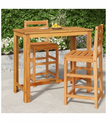 Garden Bar Table 120x60x105 cm Solid Wood Acacia
