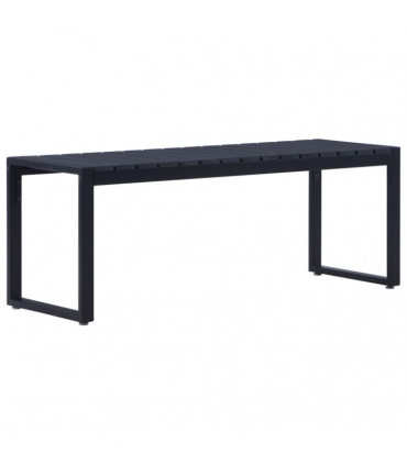 Garden Bench 120.5 cm PS Board Black