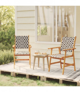 Garden Chairs 2 pcs Solid Acacia Wood