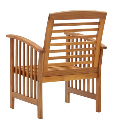Garden Chairs 2 pcs Solid Acacia Wood
