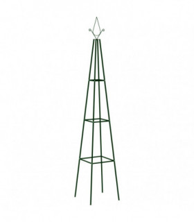 Garden Climbing Plant Racks 2 pcs Dark Green 35x35x195 cm Iron