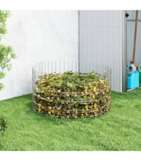 Garden Composter Ø100x50 cm Galvanised Steel