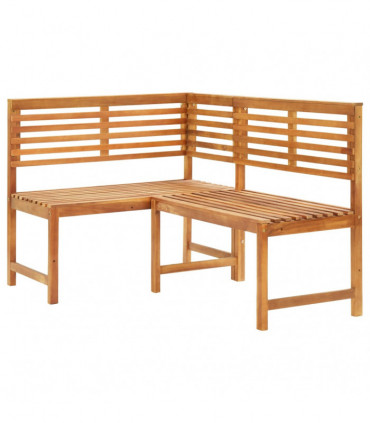 Garden Corner Bench 140 cm Solid Acacia Wood