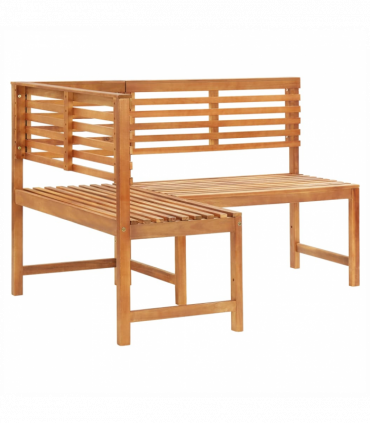 Garden Corner Bench 140 cm Solid Acacia Wood