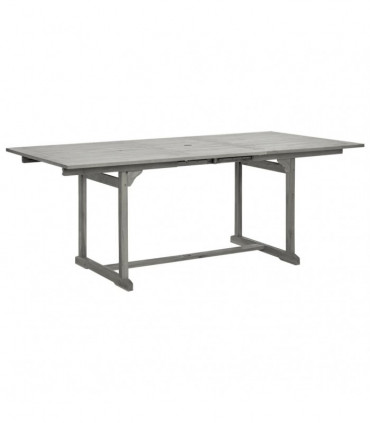 Garden Dining Table (150-200)x100x75 cm Solid Acacia Wood