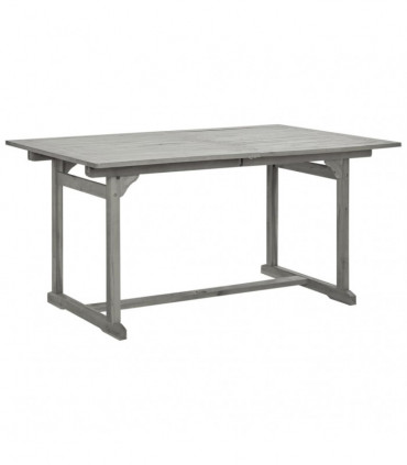 Garden Dining Table (150-200)x100x75 cm Solid Acacia Wood