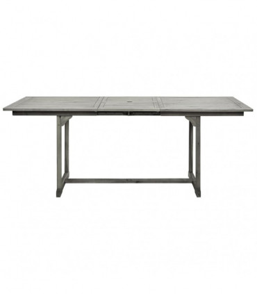 Garden Dining Table (150-200)x100x75 cm Solid Acacia Wood