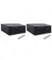 Garden Furniture Covers 2 pcs 10 Eyelets 260x260x90 cm