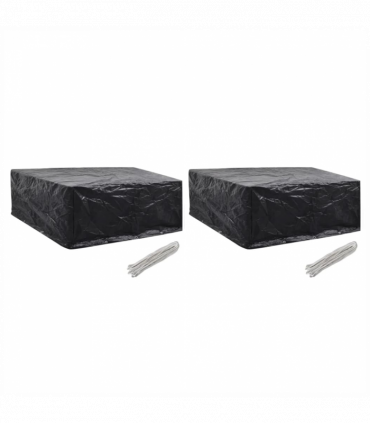 Garden Furniture Covers 2 pcs 10 Eyelets 260x260x90 cm