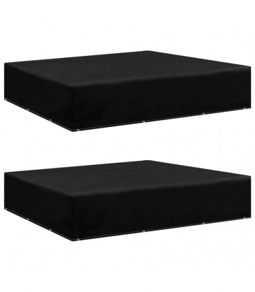 Garden Furniture Covers 2 pcs 12 Eyelets 250x250x70 cm