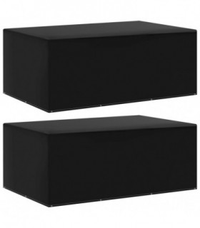 Garden Furniture Covers 2 pcs 7 Eyelets 225x143x90 cm
