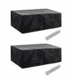 Garden Furniture Covers 2 pcs 8 Eyelets 200x160x70 cm