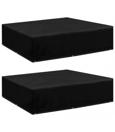 Garden Furniture Covers 2 pcs 8 Eyelets 200x200x70 cm