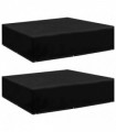 Garden Furniture Covers 2 pcs 8 Eyelets 200x200x70 cm