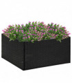 Garden Planter Black 80x80x40 cm Poly Rattan