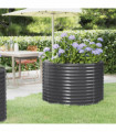 Garden Planter Powder-coated Steel 100x100x68 cm Anthracite