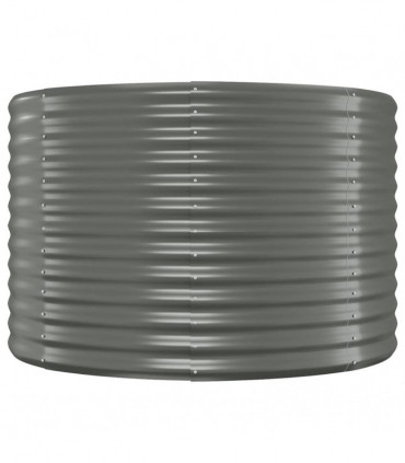 Garden Planter Powder-coated Steel 175x100x68 cm Grey