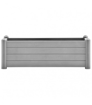vidaXL Garden Raised Bed PP Stone Grey 100x43x35 cm