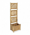 Garden Raised Bed with Trellis Bamboo 40 cm