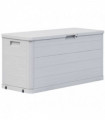 Garden Storage Box 280 L Light Grey