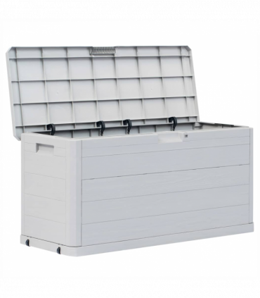 Garden Storage Box 280 L Light Grey