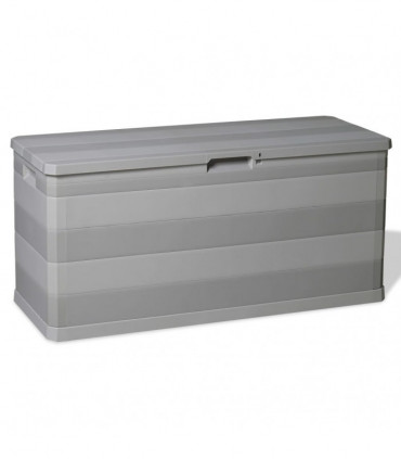 Garden Storage Box Grey 117x45x56 cm