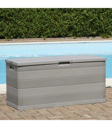 Garden Storage Box Grey 117x45x56 cm