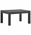 Garden Table Anthracite 58x58x41 cm PP Rattan