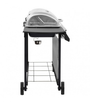 Gas BBQ Grill with 6 Burners Black and Silver (FR/BE/IT/UK/NL only)