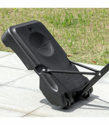 HOMCOM Adjustable Basketball Hoop Stand w/ Wheels and Weight Base Blue