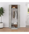 Hallway Cabinets 2 pcs Concrete Grey Engineered Wood