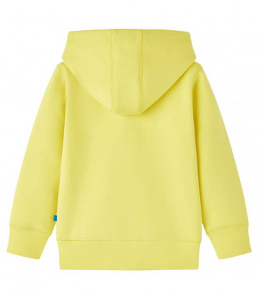 Kids' Hooded Sweatshirt with Zip Light Yellow 104