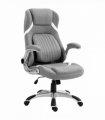 Vinsetto Fabric Office Desk Chair with Adjustable Height Tilt Function Grey